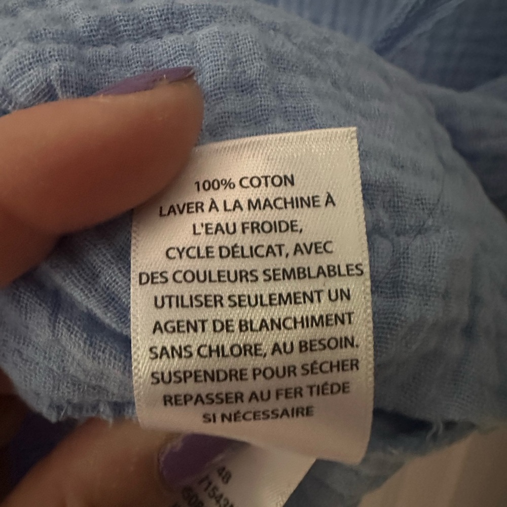 new, blue Carlson cotton top size S - Picture 4 of 4